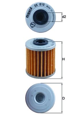 Mahle OX810 - Oil Filter