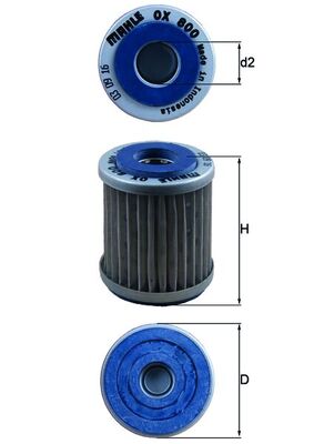 Mahle OX800 - Oil Filter
