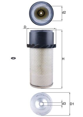 Mahle LX649 - Air Filter