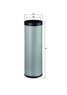 Mahle LXS223 - Secondary Air Filter