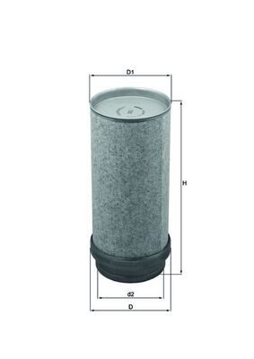 Mahle LXS282 - Secondary Air Filter