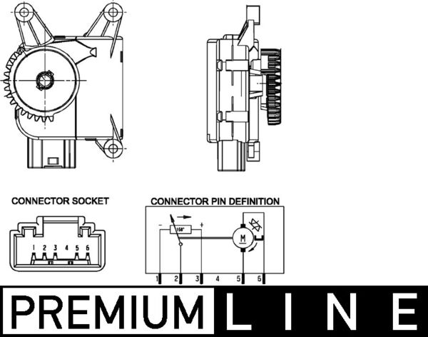 Mahle AA16000P - Actuator, blending flap