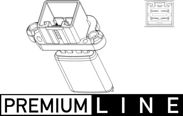 Mahle ABR105000P - Resistor, interior blower