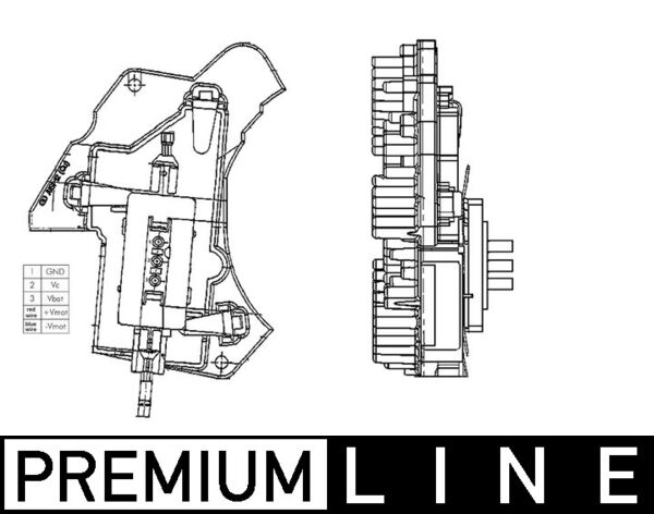 Mahle ABR24000P - Regulator, interior blower