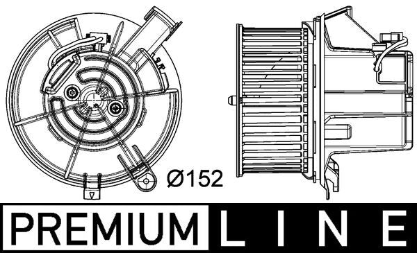 Mahle AB119000P - Interior Blower