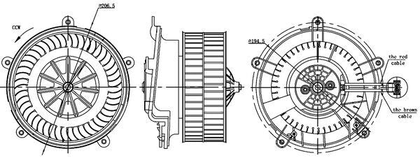 Mahle AB17000S - Interior Blower