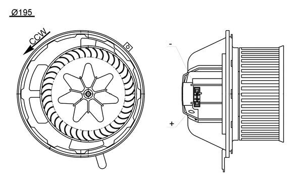 Mahle AB194000S - Interior Blower