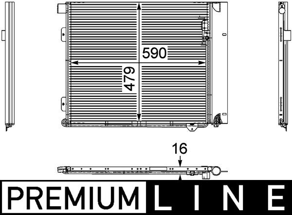 Mahle AC126000P - Condenser, air conditioning