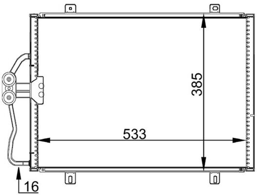 Mahle AC176000S - Condenser, air conditioning