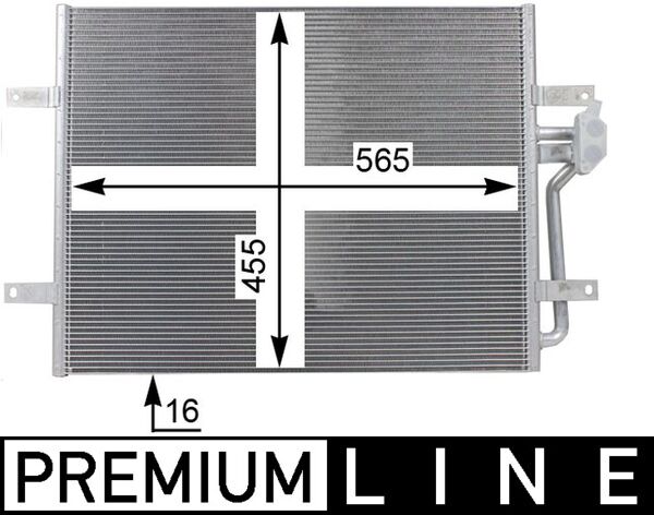 Mahle AC25000P - Condenser, air conditioning