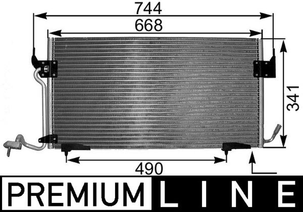 Mahle AC341000P - Condenser, air conditioning
