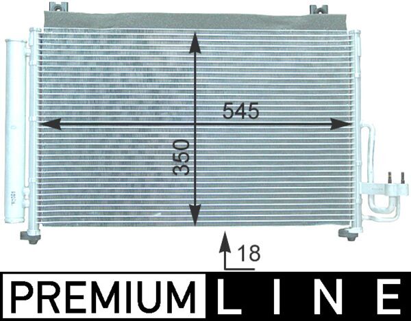 Mahle AC420000P - Condenser, air conditioning