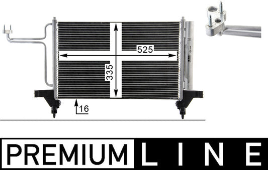 Mahle AC790000P - Condenser, air conditioning