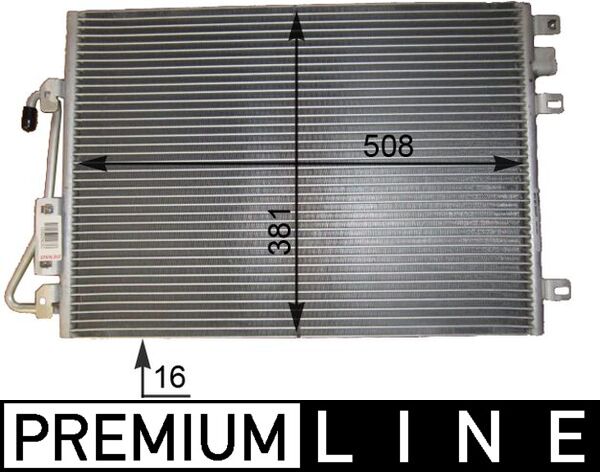 Mahle AC802000P - Condenser, air conditioning