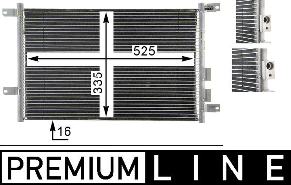 Mahle AC804000P - Condenser, air conditioning