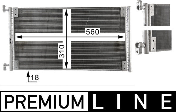 Mahle AC832000P - Condenser, air conditioning