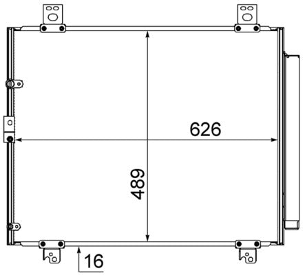 Mahle AC866000S - Condenser, air conditioning