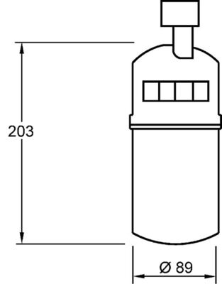 Mahle AD275000S - Dryer, air conditioning