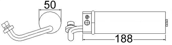 Mahle AD68000S - Dryer, air conditioning