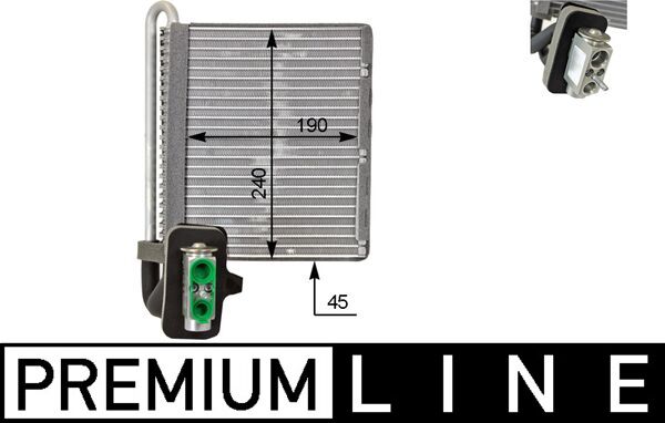 Mahle AE118000P - Evaporator, air conditioning