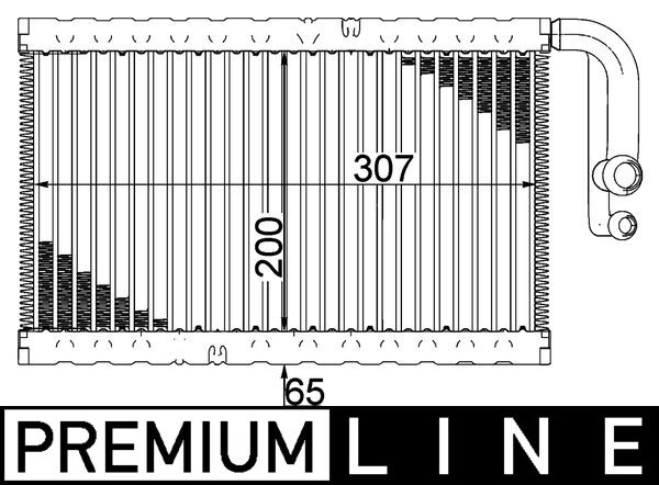 Mahle AE2000P - Evaporator, air conditioning