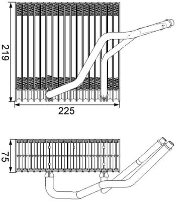 Mahle AE38000S - Evaporator, air conditioning