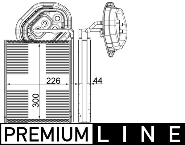 Mahle AE3000P - Evaporator, air conditioning