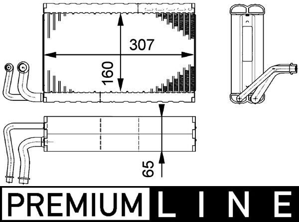 Mahle AE68000P - Evaporator, air conditioning