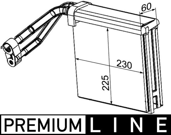 Mahle AE95000P - Evaporator, air conditioning