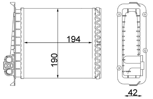 Mahle AH106000S - Heat Exchanger, interior heating