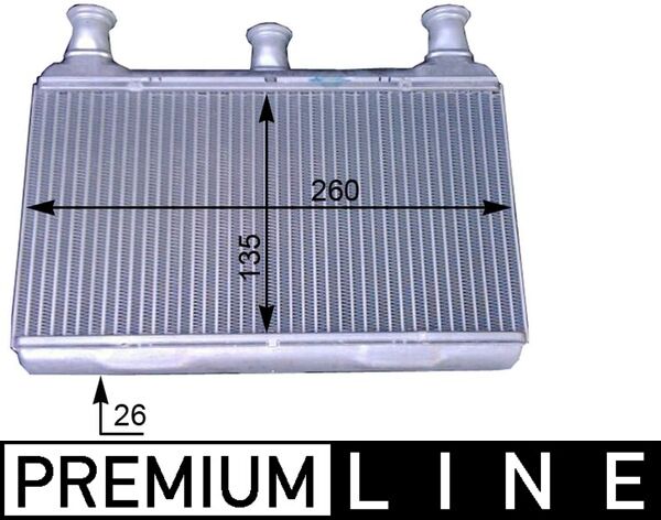 Mahle AH115000P - Heat Exchanger, interior heating