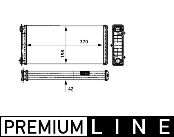 Mahle AH117000P - Heat Exchanger, interior heating