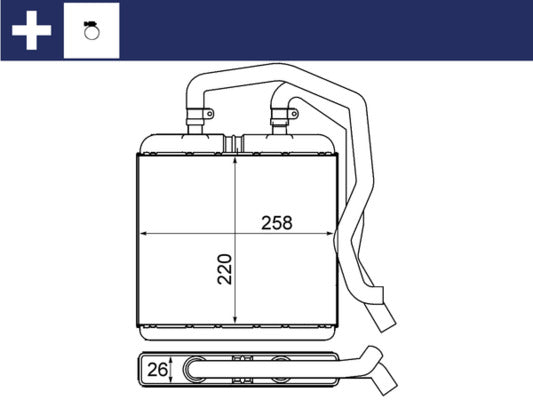 Mahle AH12000S - Heat Exchanger, interior heating