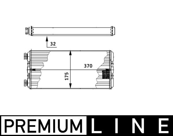 Mahle AH131000P - Heat Exchanger, interior heating