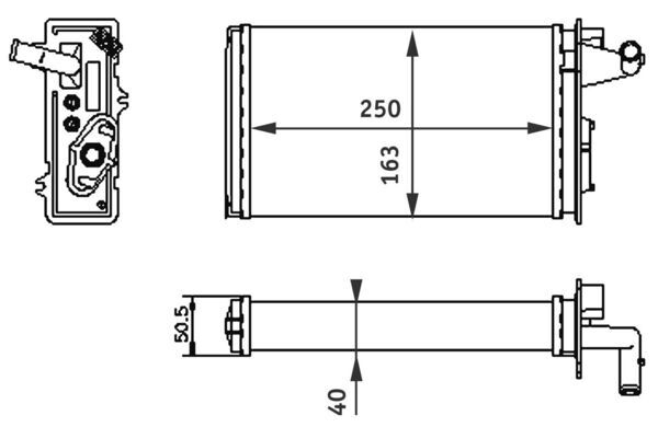 Mahle AH141000S - Heat Exchanger, interior heating