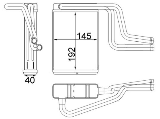 Mahle AH146000S - Heat Exchanger, interior heating