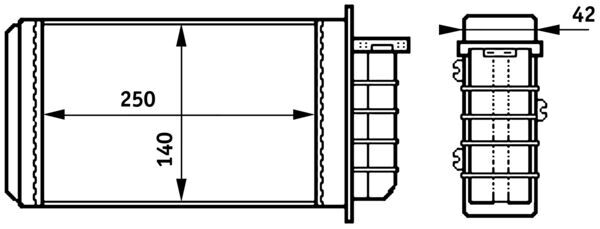 Mahle AH148000S - Heat Exchanger, interior heating