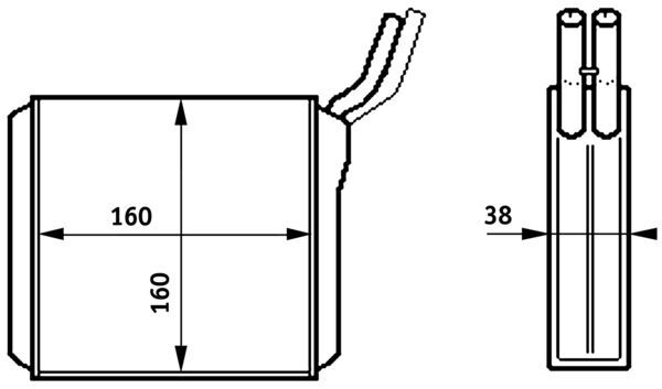 Mahle AH153000S - Heat Exchanger, interior heating