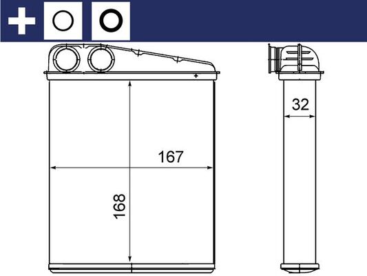 Mahle AH16000S - Heat Exchanger, interior heating