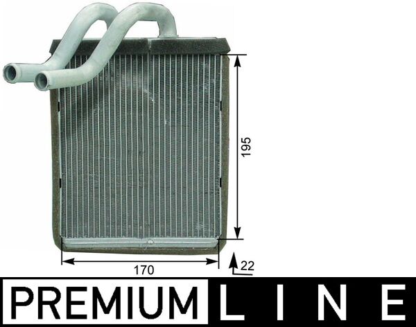 Mahle AH179000P - Heat Exchanger, interior heating
