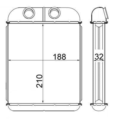 Mahle AH181000S - Heat Exchanger, interior heating