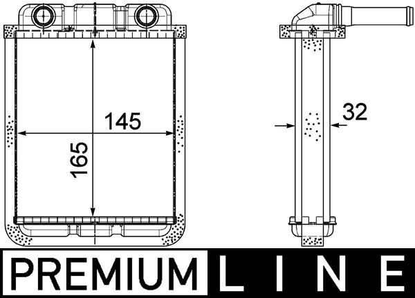 Mahle AH182000P - Heat Exchanger, interior heating