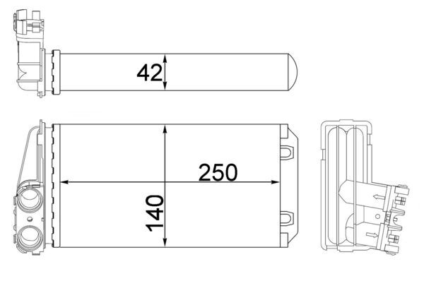 Mahle AH186000S - Heat Exchanger, interior heating