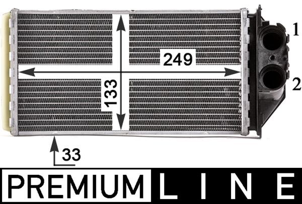Mahle AH187000P - Heat Exchanger, interior heating
