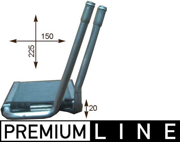 Mahle AH202000P - Heat Exchanger, interior heating
