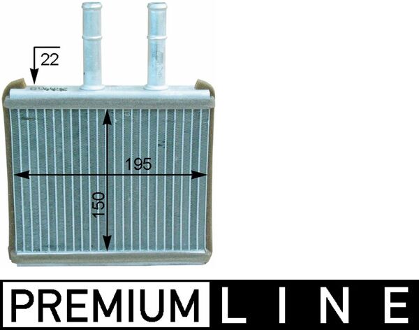 Mahle AH206000P - Heat Exchanger, interior heating