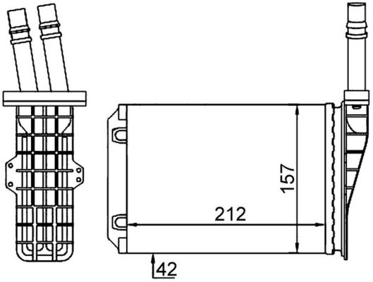 Mahle AH209000S - Heat Exchanger, interior heating
