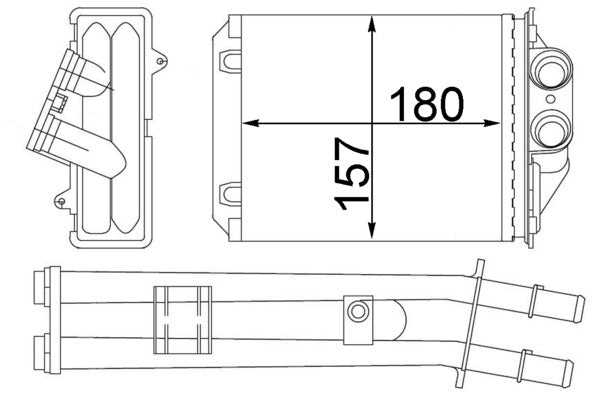 Mahle AH213000S - Heat Exchanger, interior heating