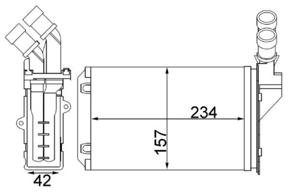 Mahle AH217000S - Heat Exchanger, interior heating