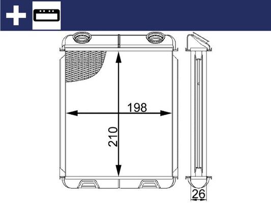 Mahle AH21000S - Heat Exchanger, interior heating